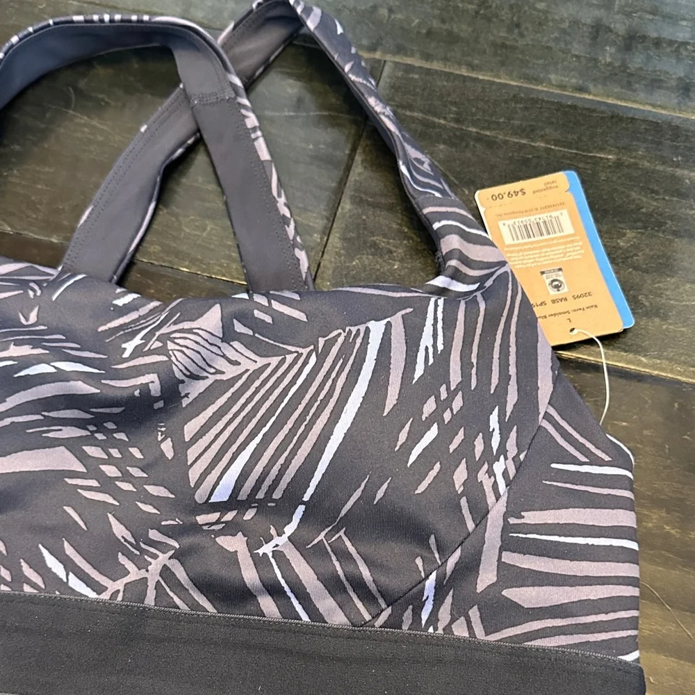 Patagonia Women's Patterned Purple Sports Bra - Picture 5 of 6